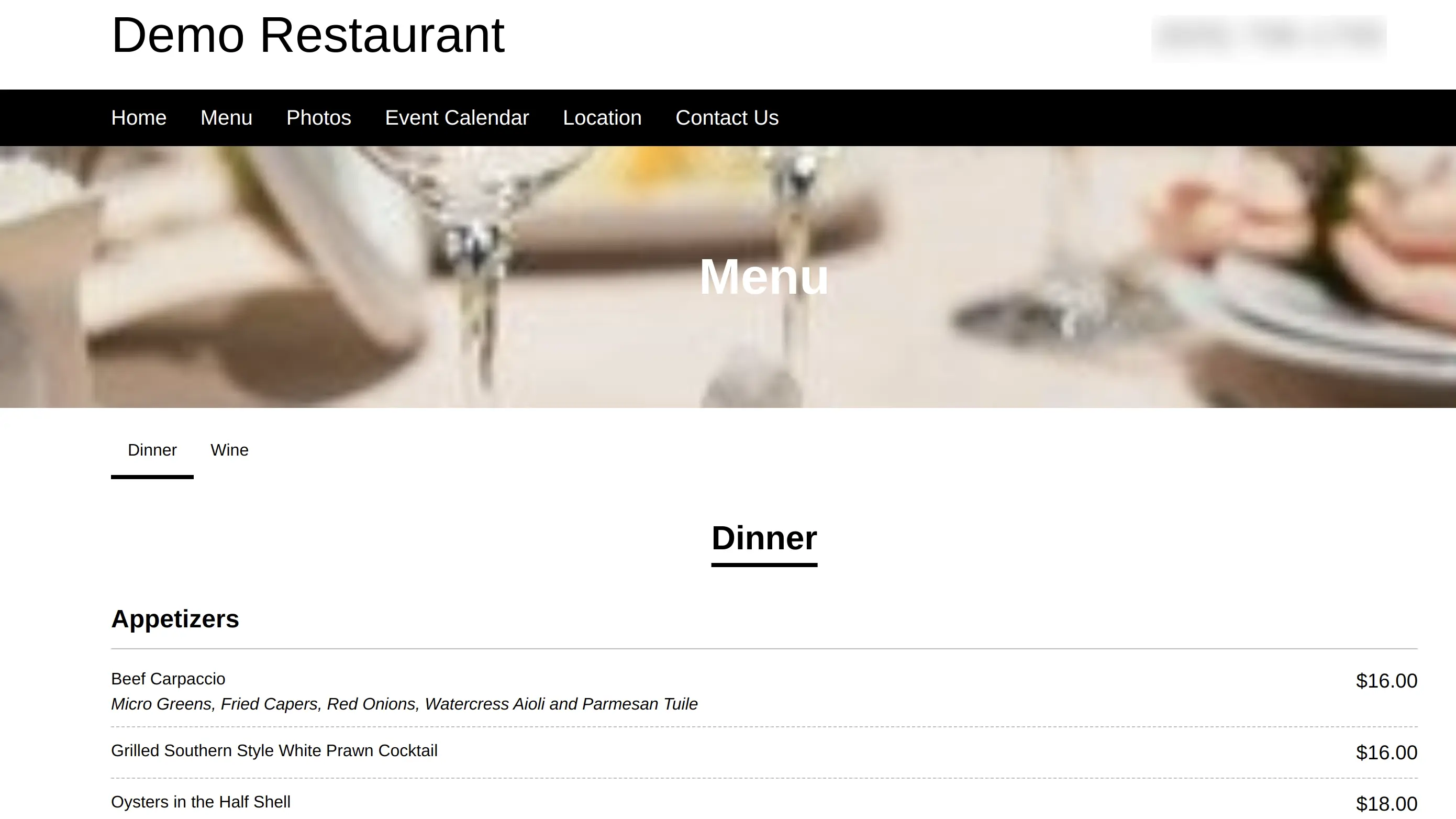 Restaurant Online Platform